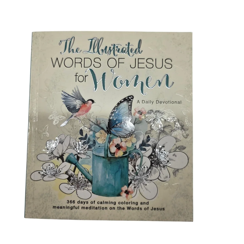 Floral Illustrated Devotional Words Of Jesus For Women Book - Picture 1 of 7